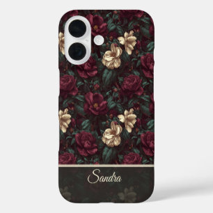 Edgy Housewarming Gift Gardenias Floral Custom iPhone 16 Case