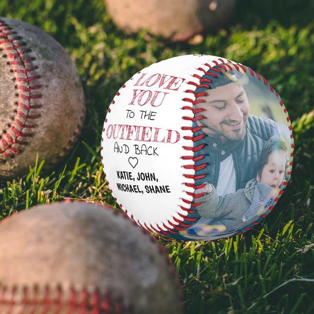 Edgy Love you to the Outfield & Back Father's Day Baseball (Creator Uploaded)