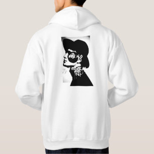 Edgy Monochrome Portrait – Abstract Street T-Shirt Hoodie