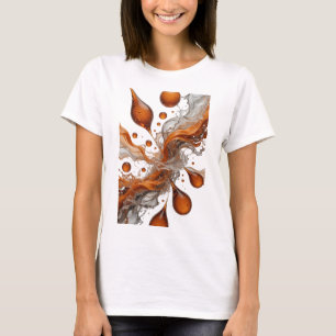 Edgy Orange ABSTRACT ART Custom Tee
