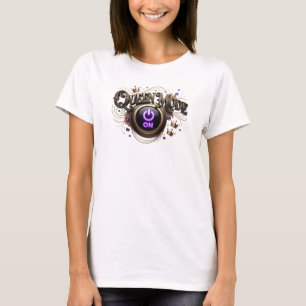 Edgy Orange QUEEN MODE Text Design T-Shirt