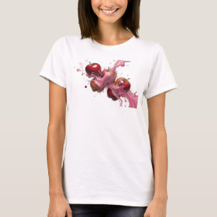 Edgy Pink Abstract Apple Custom Shirt
