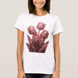 Edgy Pink ABSTRACT ART Modern Design T-Shirt