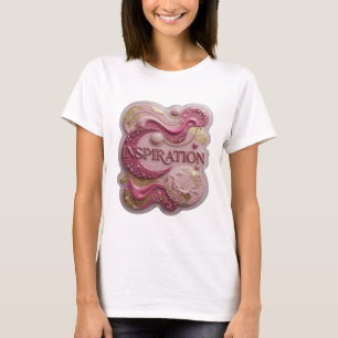 Edgy Pink INSPIRATION Artistic Motif T-Shirt