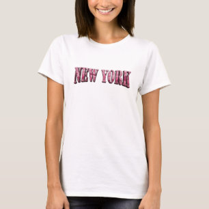 Edgy Pink NEW YORK Shirt Design