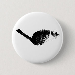Edgy Posture, Modern Ink 6 Cm Round Badge