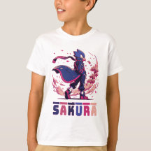 Edgy Sakura Warrior Bird Anime Illustration