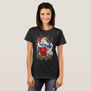 Edgy Santa Unicorn T-Shirt