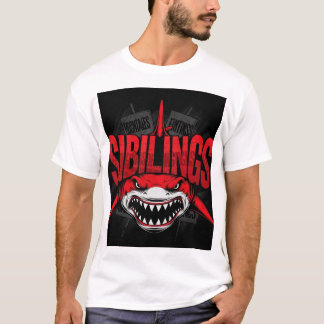 Edgy Siblings Graphic Design T-Shirt