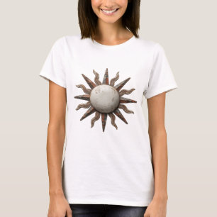 Edgy Silver ABSTRACT ART Statement Design T-Shirt