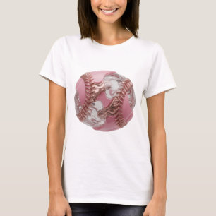 Edgy Silver BASEBALL BALL 3D Text Art T-Shirt