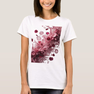 Edgy Silver ROSE PETALS IN WATER Shirt Design