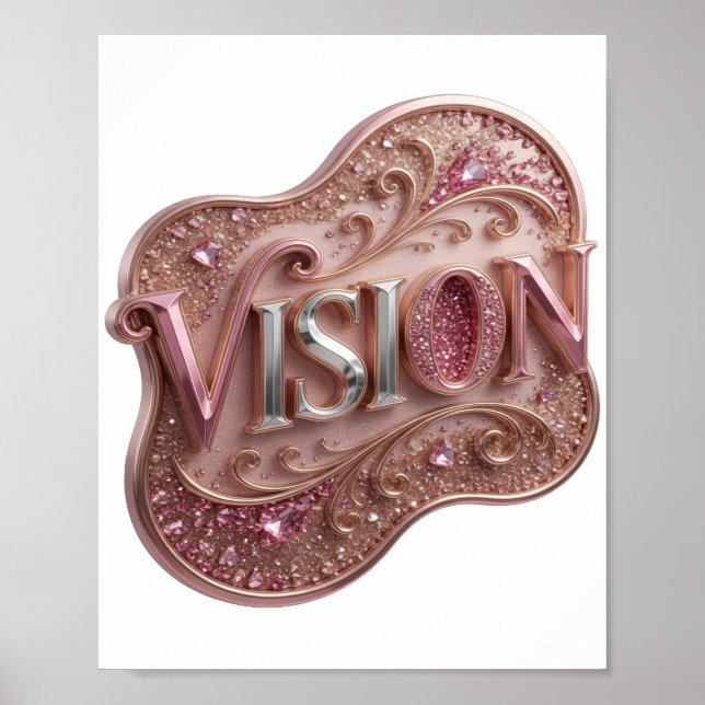 Edgy Silver VISION Print (Front)