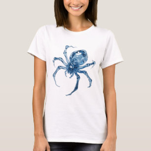 Edgy Silver WATER SPIDER Quote Design T-Shirt