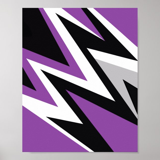 Edgy Zigzag Energy Poster (Front)