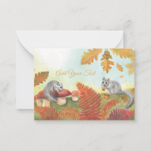 Edible dormice (Glis glis) Personalised  Card