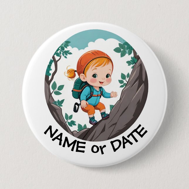 Edible Frosting Round 7.5 Cm Round Badge (Front)