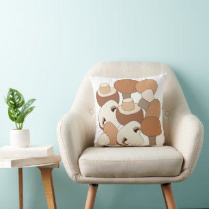 Edible Mushroom Forager Mycologist Chef Cushion
