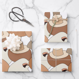Edible Mushroom Fungus Fungi Wrapping Paper Sheet