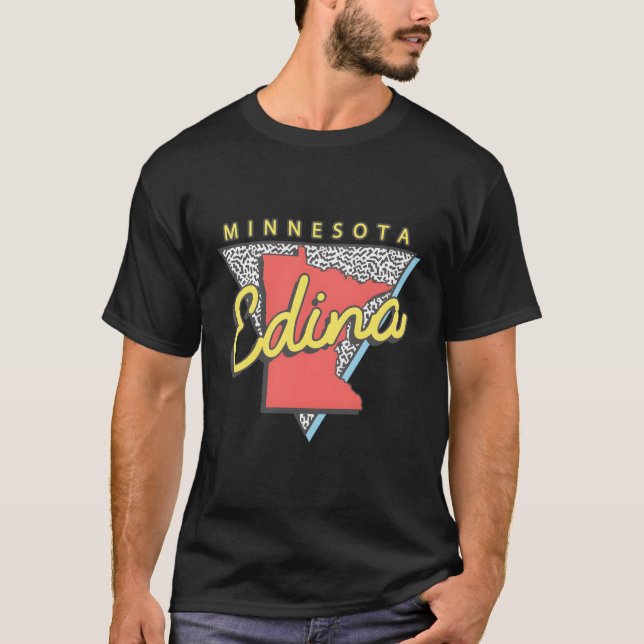 Edina Minnesota Triangle Mn City T-Shirt (Front)