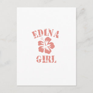 Edina Pink Girl Postcard