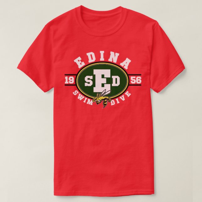 Edina Swim Dive Team 6 T-Shirt (Design Front)