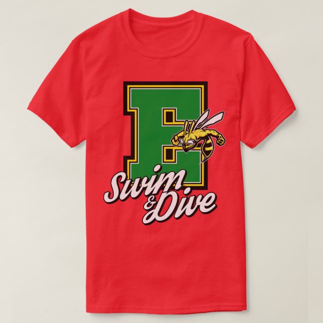 Edina Swim Dive Team 9 T-Shirt (Design Front)