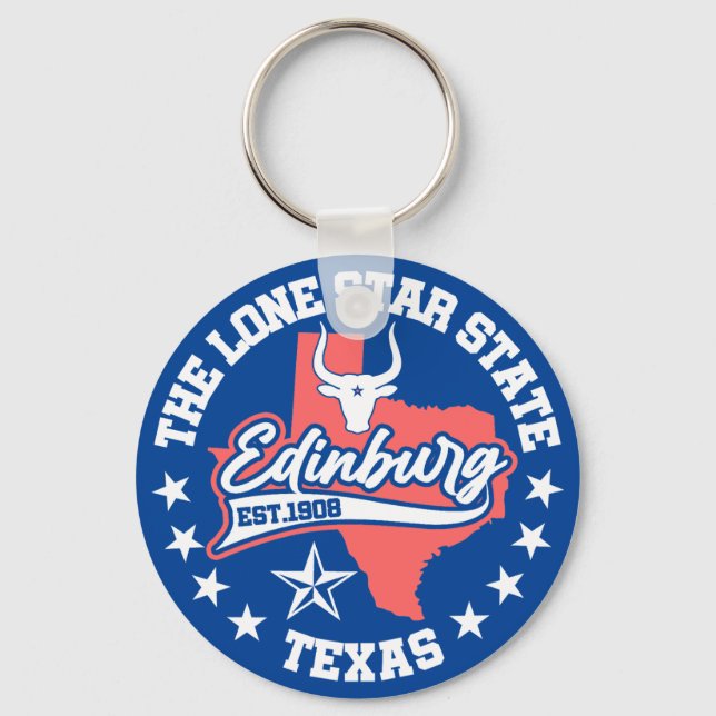 Edinburg,Texas Key Ring (Front)