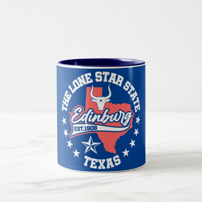 Edinburg,Texas Two-Tone Coffee Mug (Center)