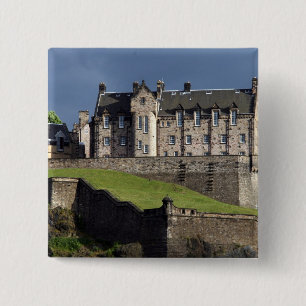 edinburgh castle 15 cm square badge