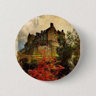 Edinburgh Castle 6 Cm Round Badge
