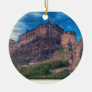 Edinburgh Castle Ceramic Tree Decoration