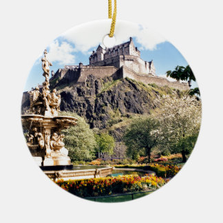 Edinburgh Castle Ceramic Tree Decoration