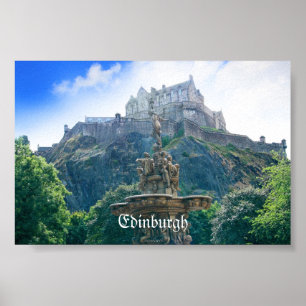 Edinburgh Castle Customise Product Poster