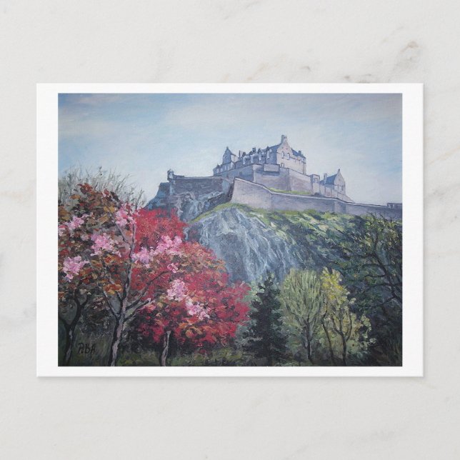 Edinburgh Castle. Edinburgh, beautiful Scotland  Holiday Postcard (Front)
