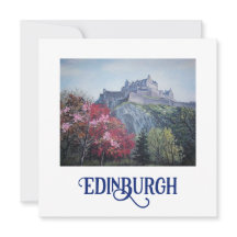 Edinburgh Castle fine art card by Pola.B.Alex