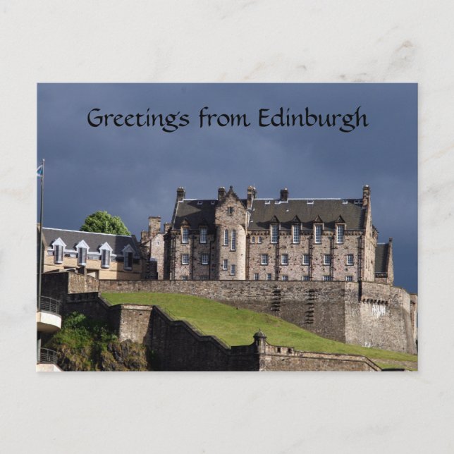 edinburgh castle greetings postcard (Front)