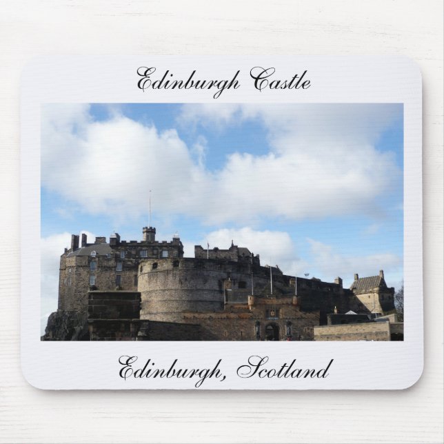 Edinburgh Castle in Scotland Mouse Mat (Front)