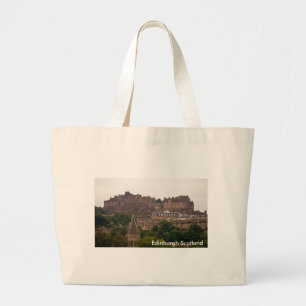 Edinburgh Castle in the Distance Personalise Large Tote Bag