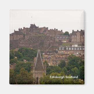 Edinburgh Castle in the Distance Personalise Magnet