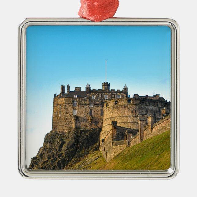 Edinburgh Castle Metal Tree Decoration (Front)