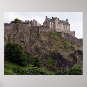 edinburgh castle rock poster