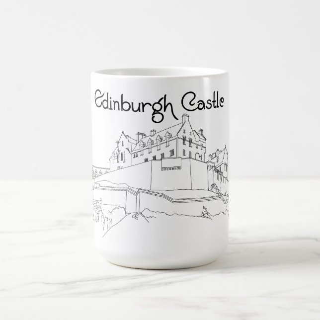 Edinburgh Castle, Scotland Coffee Mug (Center)