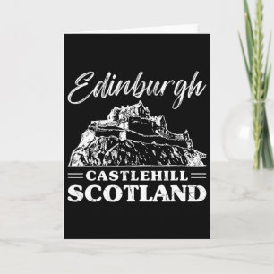 Edinburgh Castle Scotland Scottish Europe Vacation Card