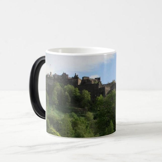 Edinburgh Castle Scotland Travel Souvenir Coffee Magic Mug (Front Left)