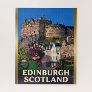 Edinburgh Castle Scottish Old Town Jigsaw Puzzle
