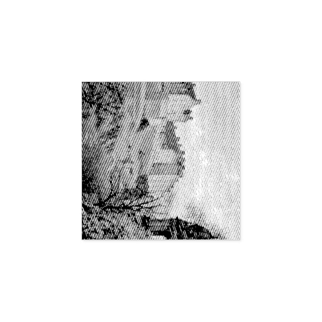 Edinburgh Castle Sepia Photograph Rubber Stamp (Imprint)