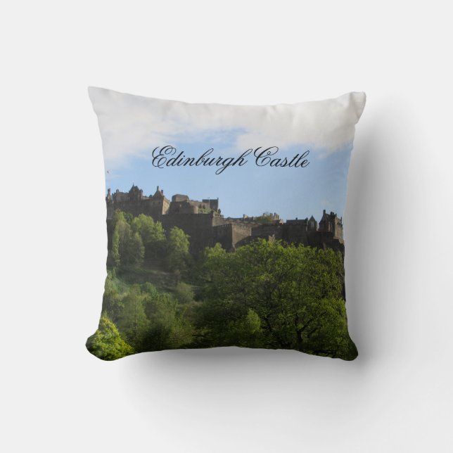 Edinburgh Castle Throw Pillow Scotland Souvenir (Front)