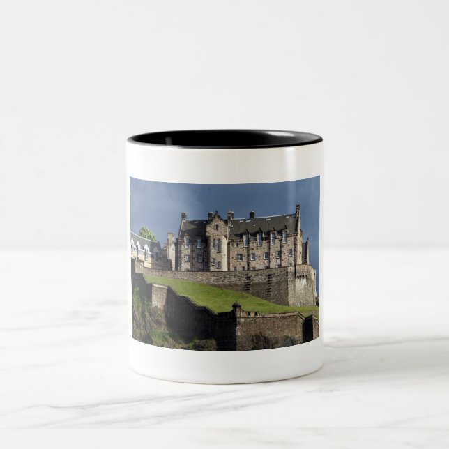 edinburgh castle Two-Tone coffee mug (Center)