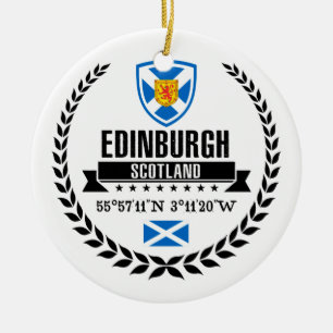 Edinburgh Ceramic Tree Decoration